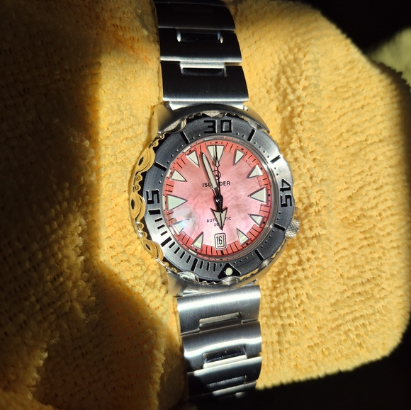 Islander ISL-142 Monster Automatic Watch Pink Dial - Picture 9 of 13